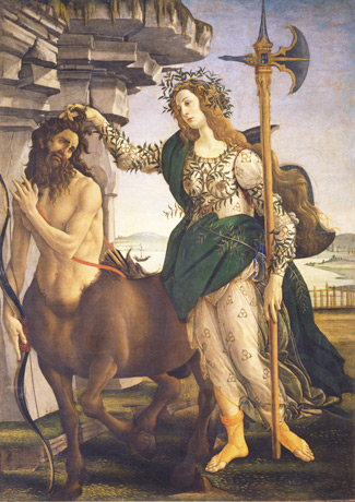 Pallas et le centaure, Botticelli